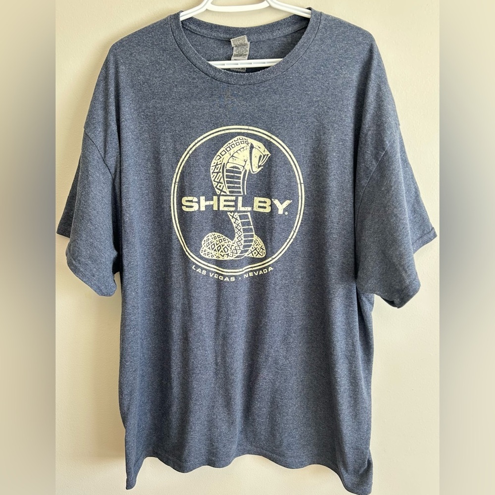 Shelby Graphic T-Shirt in Gray/Blue - Size XXL